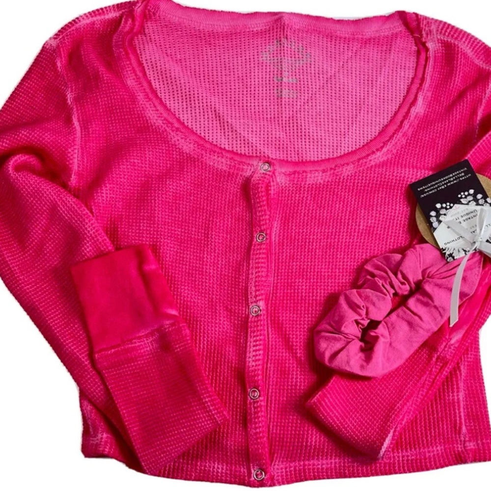 Sundown by Spendid Crop Top Jasmine Crop w scrunchie $38